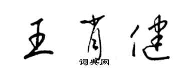 梁錦英王肖健草書個性簽名怎么寫