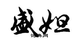 胡問遂盛妲行書個性簽名怎么寫
