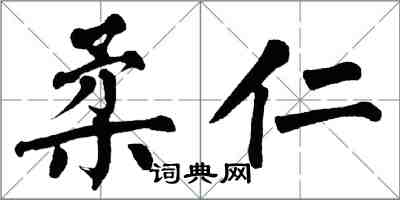 翁闓運柔仁楷書怎么寫