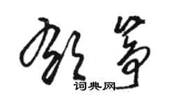 駱恆光郁箏草書個性簽名怎么寫