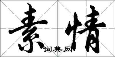 胡問遂素情行書怎么寫