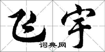 胡問遂飛宇行書怎么寫