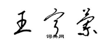 梁錦英王寧蘭草書個性簽名怎么寫