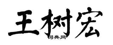 翁闓運王樹宏楷書個性簽名怎么寫