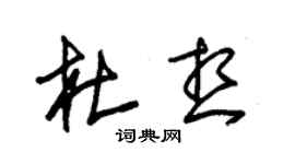 朱錫榮杜想草書個性簽名怎么寫