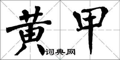 翁闓運黃甲楷書怎么寫