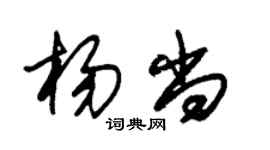朱錫榮楊尚草書個性簽名怎么寫