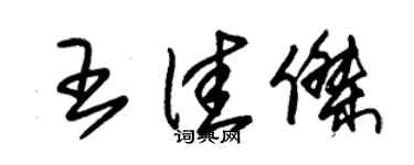朱錫榮王佳傑草書個性簽名怎么寫