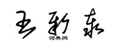 朱錫榮王新泰草書個性簽名怎么寫