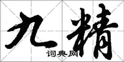 胡問遂九精行書怎么寫