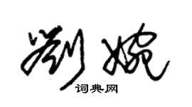 朱錫榮劉婉草書個性簽名怎么寫