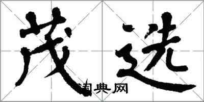 翁闓運茂選楷書怎么寫