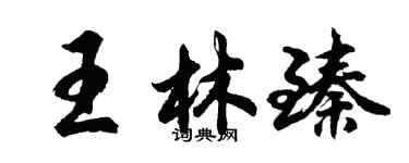 胡問遂王林臻行書個性簽名怎么寫