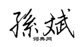 王正良孫斌行書個性簽名怎么寫