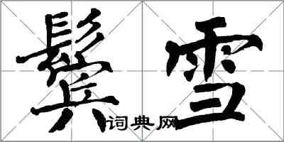 翁闓運鬢雪楷書怎么寫