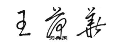 駱恆光王荷華草書個性簽名怎么寫