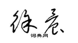 梁錦英徐晨草書個性簽名怎么寫