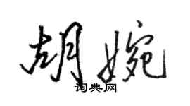 駱恆光胡婉行書個性簽名怎么寫