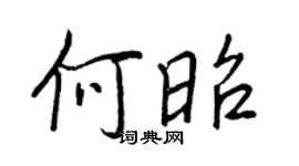 王正良何昭行書個性簽名怎么寫
