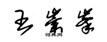 朱錫榮王崇峰草書個性簽名怎么寫