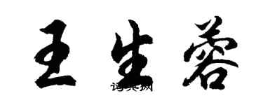 胡問遂王生蓉行書個性簽名怎么寫