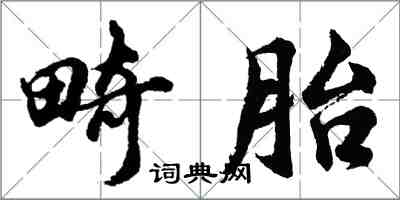 胡問遂畸胎行書怎么寫