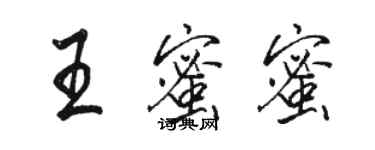 駱恆光王蜜蜜行書個性簽名怎么寫