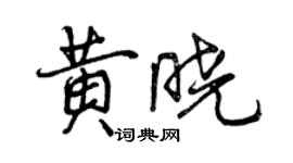 曾慶福黃曉行書個性簽名怎么寫