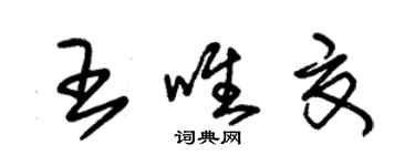 朱錫榮王唯夏草書個性簽名怎么寫