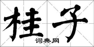 翁闓運桂子楷書怎么寫