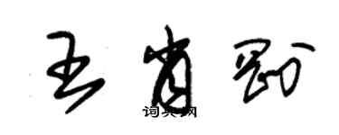 朱錫榮王肖剛草書個性簽名怎么寫