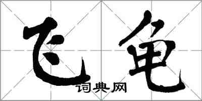 翁闓運飛龜楷書怎么寫