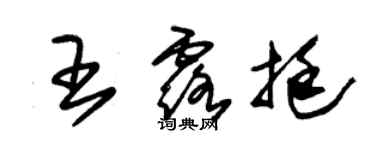 朱錫榮王露挺草書個性簽名怎么寫