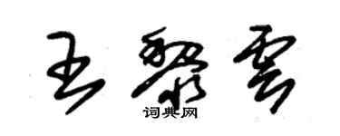 朱錫榮王黎雲草書個性簽名怎么寫