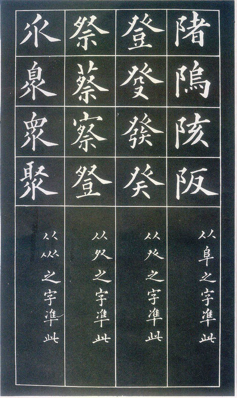 黃自元間架結構摘要九十二法