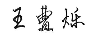 駱恆光王曹爍行書個性簽名怎么寫