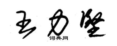 朱錫榮王力堅草書個性簽名怎么寫