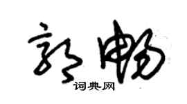 朱錫榮郭暢草書個性簽名怎么寫