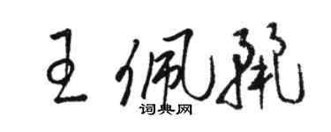 駱恆光王佩麗草書個性簽名怎么寫