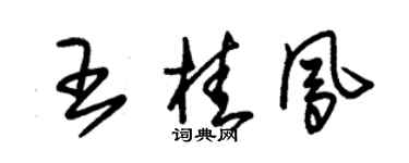 朱錫榮王桂鳳草書個性簽名怎么寫