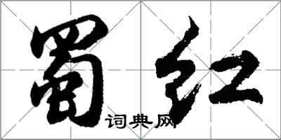 胡問遂蜀紅行書怎么寫