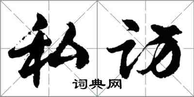 胡問遂私訪行書怎么寫