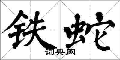 翁闓運鐵蛇楷書怎么寫