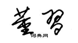 朱錫榮董習草書個性簽名怎么寫