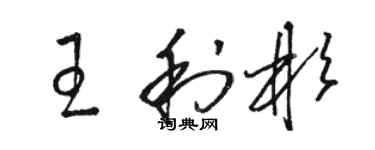 駱恆光王利彬草書個性簽名怎么寫