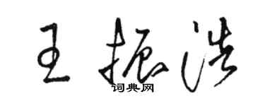 駱恆光王振浩草書個性簽名怎么寫