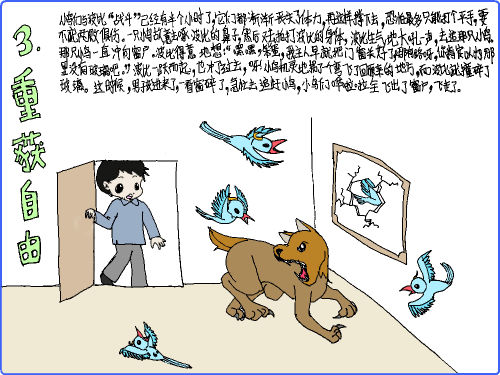 長尾藍鵲（配畫）（8）_長尾藍鵲（配畫）（8）作文