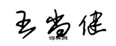 朱錫榮王尚健草書個性簽名怎么寫