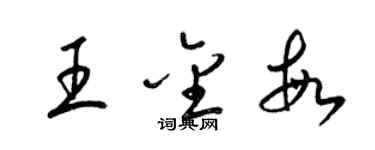 梁錦英王金敏草書個性簽名怎么寫