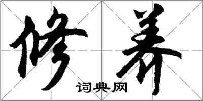 胡問遂修養行書怎么寫